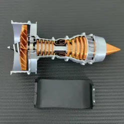 SKYMECHMAN TRENT900 Turbofan Engine Model Kit with LED Light - Turbofan Engine that Works