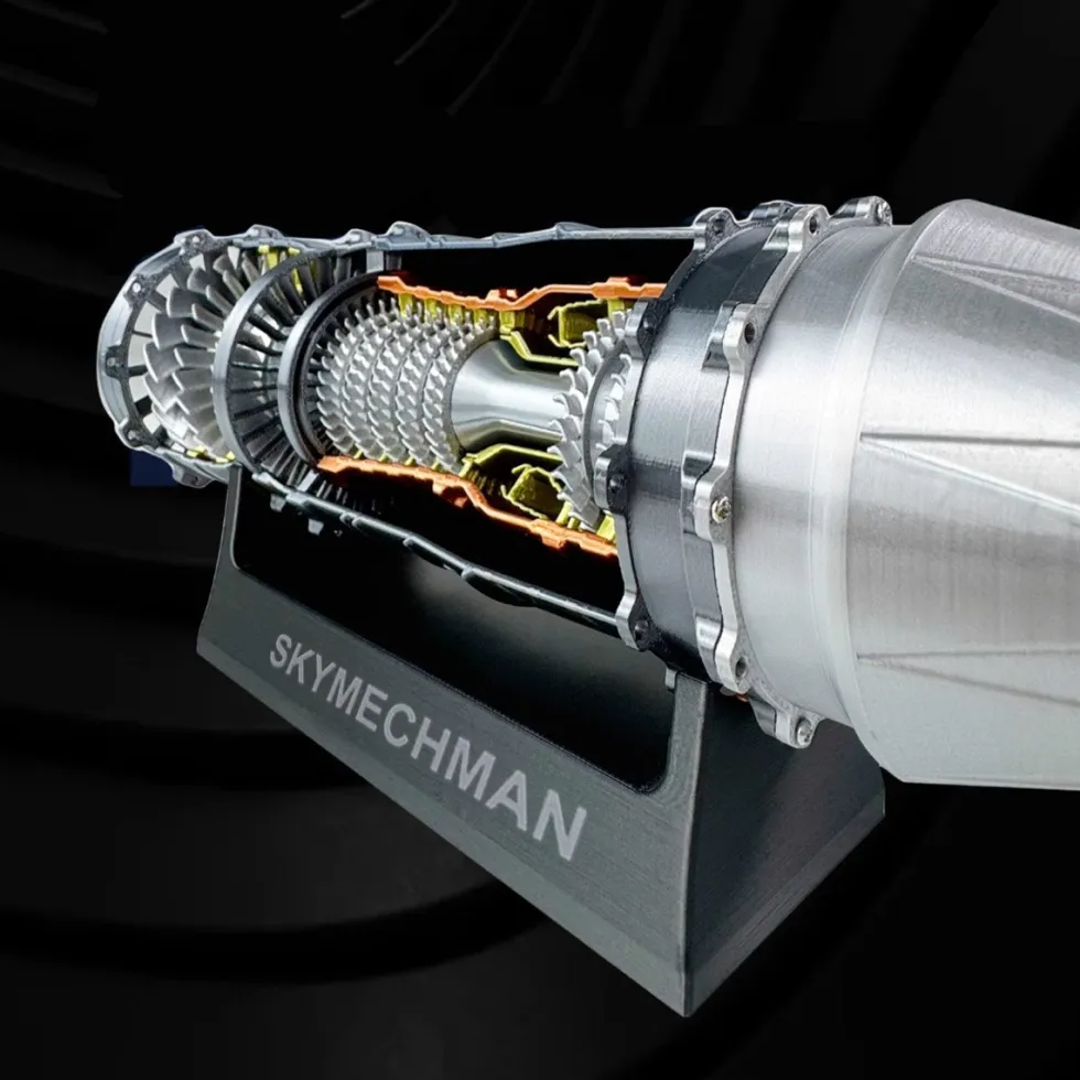 SKYMECHMAN 1/18 WS-15 Turbofan Engine Model Kit-Build Your Own Turbofan Engine that Works