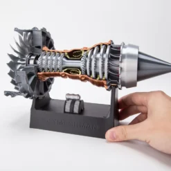 SKYMECH TR900 DIY Functional Turbofan Aero Aircraft Engine 3D Printed Assembly Model Dynamic KIT Version