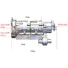 6-Speed Power Shift Transmission for CISON V8 Engine Model with High/Low Transfer Case
