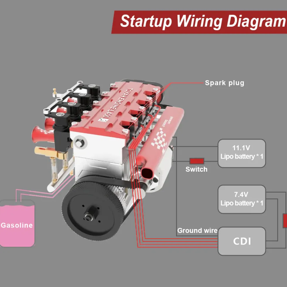Starter Kit for TOYAN FS-L400G Engine Gasoline Engine Model