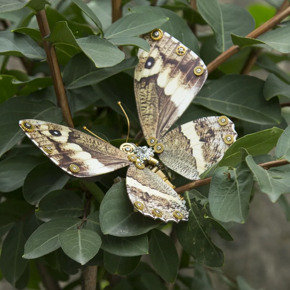 Steampunk 3D Butterfly Model Metal Puzzle DIY Assembly Kit for Kids, Teens and Adults (150PCS+)