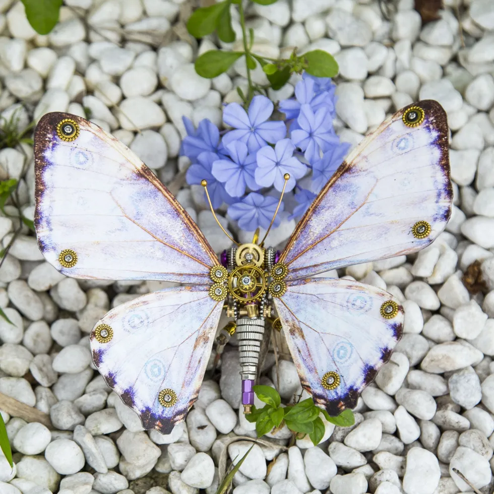 Steampunk 3D Butterfly Model Metal Puzzle DIY Assembly Kit for Kids, Teens and Adults (150PCS+)