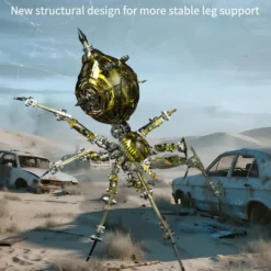 Steampunk Mechanical War Spider 3D Assembly Model Kit – Build Your Own Industrial Arachnid Artillery