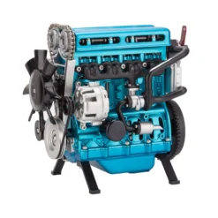 TECHING L4 Engine Model Kit that Works - Build Your Own Engine - Full Metal 4 Cylinder Car Engine Kit Car Engine Model Upgraded Version