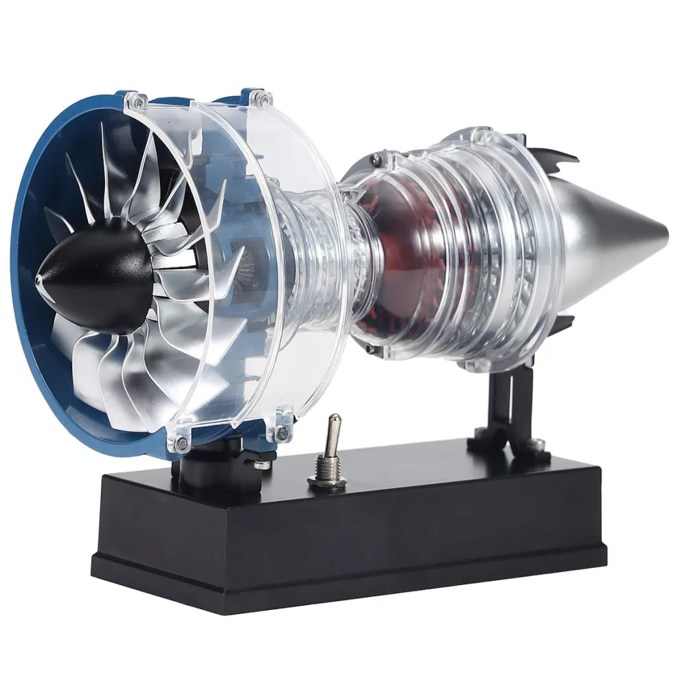 TECHING Mini Turbofan Engine Kit that Works - DIY Metal Electric Jet Engine with Visible Mechanics for STEM Education
