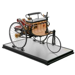 TECHING World's 1st Automobile that Works - Build Your Own Retro Car - Full Metal Three-Wheel Model Kit 430+Pcs