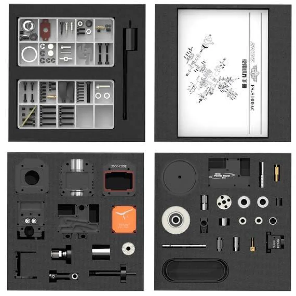 TOYAN Engine 4 Stroke RC Engine Model Kit - Build Your Own Engine - Model Engine that Works