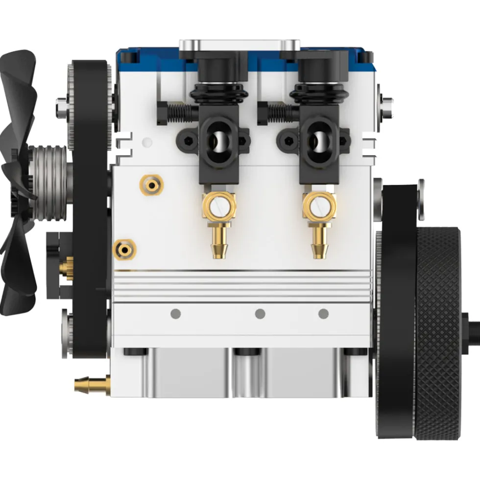 TOYAN FS-L200 2 Cylinder 4 Stroke Model Engine Kit - Build Your Own Engine that Works