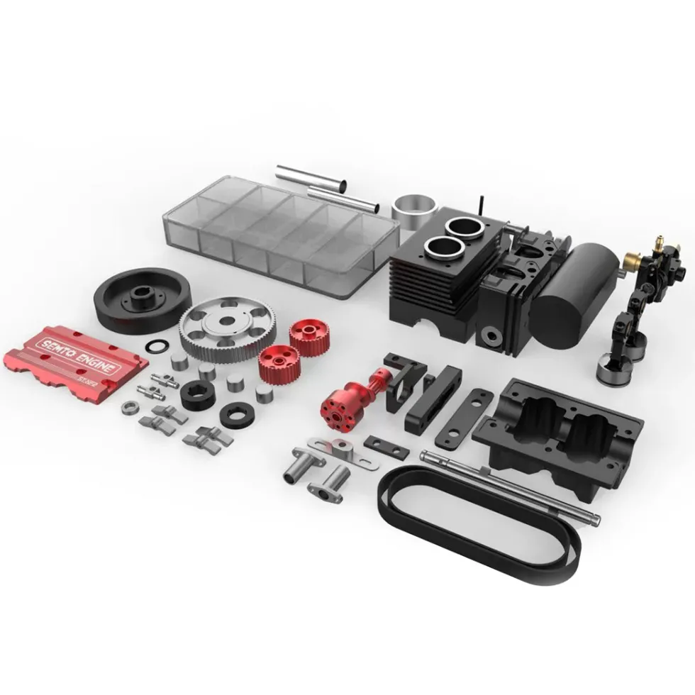 TOYAN FS-L200 Engine 2 Cylinders 4 Stroke Engine Model Kit - Build Your Own Engine that Works
