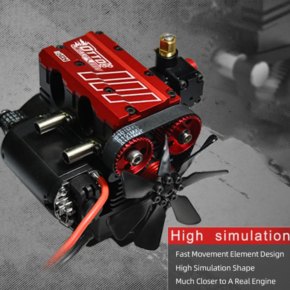 TOYAN FS-L200 Engine 2 Cylinder 4 Stroke Nitro Engine Model Kit - Build Your Own Engine That Works