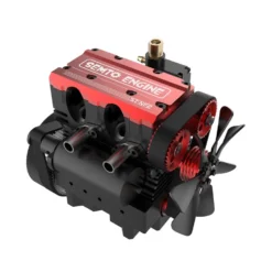 TOYAN FS-L200 Engine 2 Cylinder 4 Stroke Nitro Engine Model Kit - Build Your Own Engine That Works