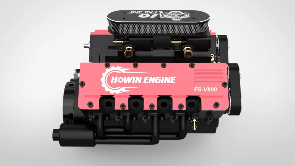TOYAN V8 Engine FS-V800 28cc Nitro Engine - Build Your Own V8 Engine - V8 Engine Model Kit That Works