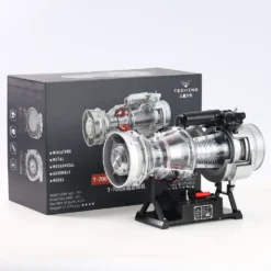 T700 Turboshaft Engine Model Kit that Works - Build Your Own Turboshaft Engine - TECHING 1/4 Metal Simulation Electric Military Helicopter Turboshaft Engine Model DM136