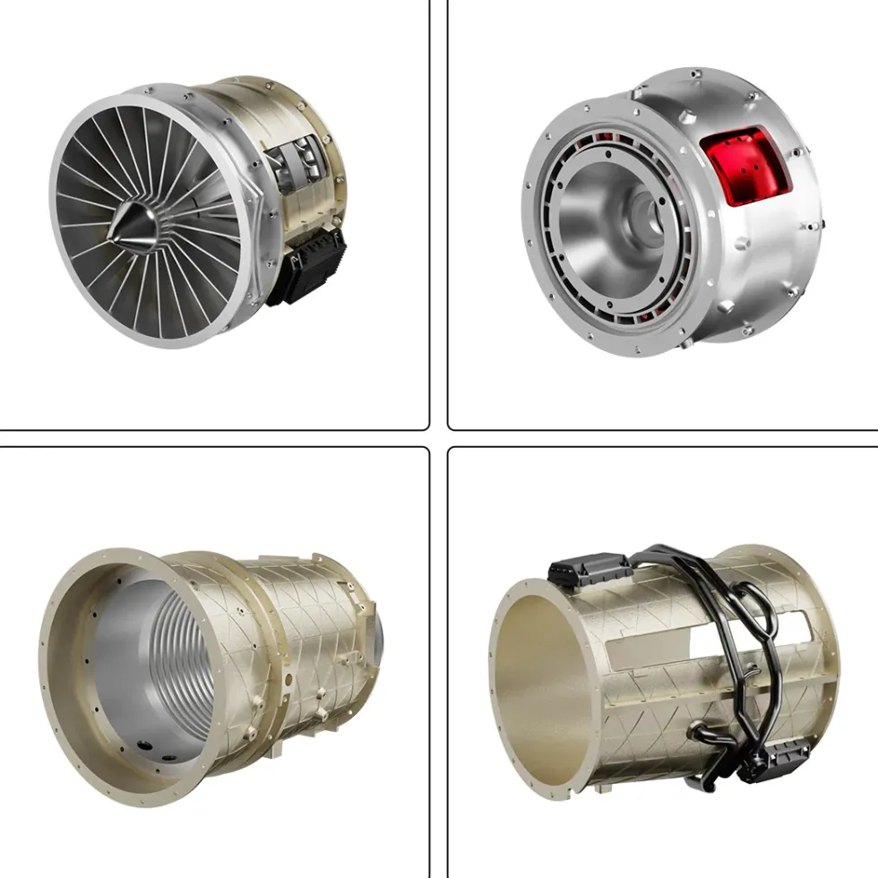 Turbofan Engine Model Kit that Works - Build Your Own Turbofan Engine - TECHING 1/10 Full Metal Electric Turbojet Engine Small Bypass Ratio Twin Rotor Aircraft Model DM135 600+Pcs