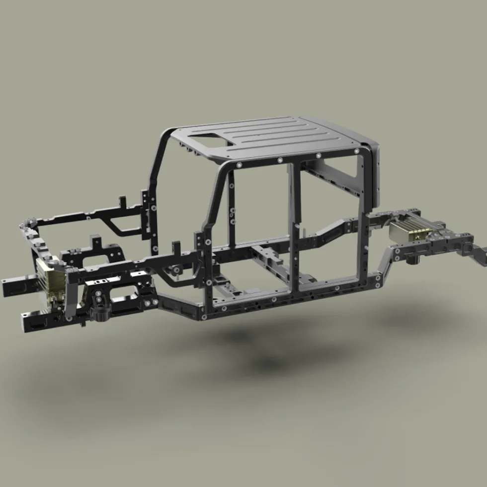 TWOLF TW-715 V8 Engine Powered 1:10 Scale RC Off-road 4WD 4-Door Pickup Truck Vehicle Crawler Kit