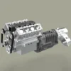 TWOLF TW-715 V8 Engine Powered 1:10 Scale RC Off-road 4WD 4-Door Pickup Truck Vehicle Crawler Kit with Electronic Equipment