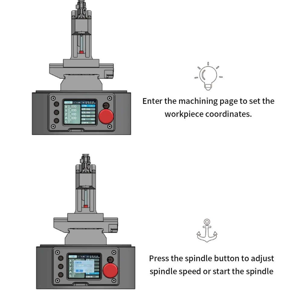 Ultra Mini Desktop CNC Machine Model with G-Code Control