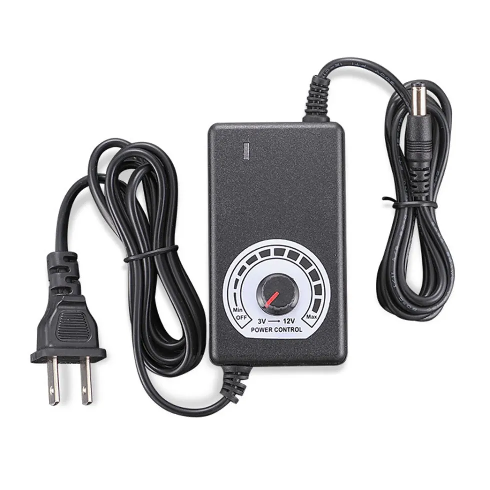 3-12V 2A Adjustable Power Supply Adapter for Mini Electric Drill/Grinding Set