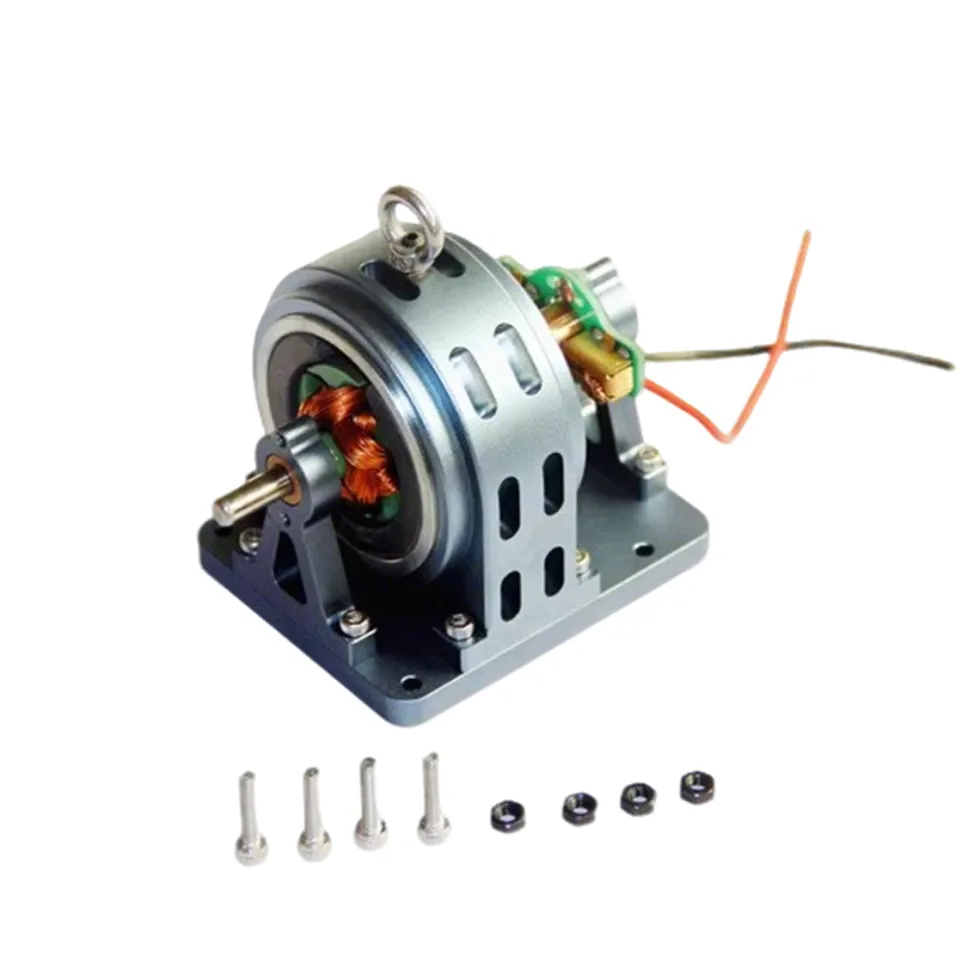 12V DC Micro Generator with Pulley Wheel & Belt - DIY Upgrade Accessories for Steam/Internal Combustion Engine Models