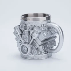 V8 Engine Coffee Cup with Stainless Steel Liner Creative Gift