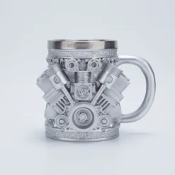 V8 Engine Coffee Cup with Stainless Steel Liner Creative Gift