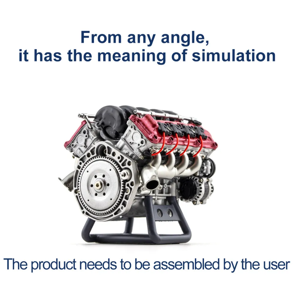 V8 Engine Model Kit that Works - Build Your Own V8 Engine - V8 Engine for Capra VS4-10
