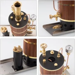 Vertical Boiler Steam Boiler Model for Steam Ship Engine Model - 230ml