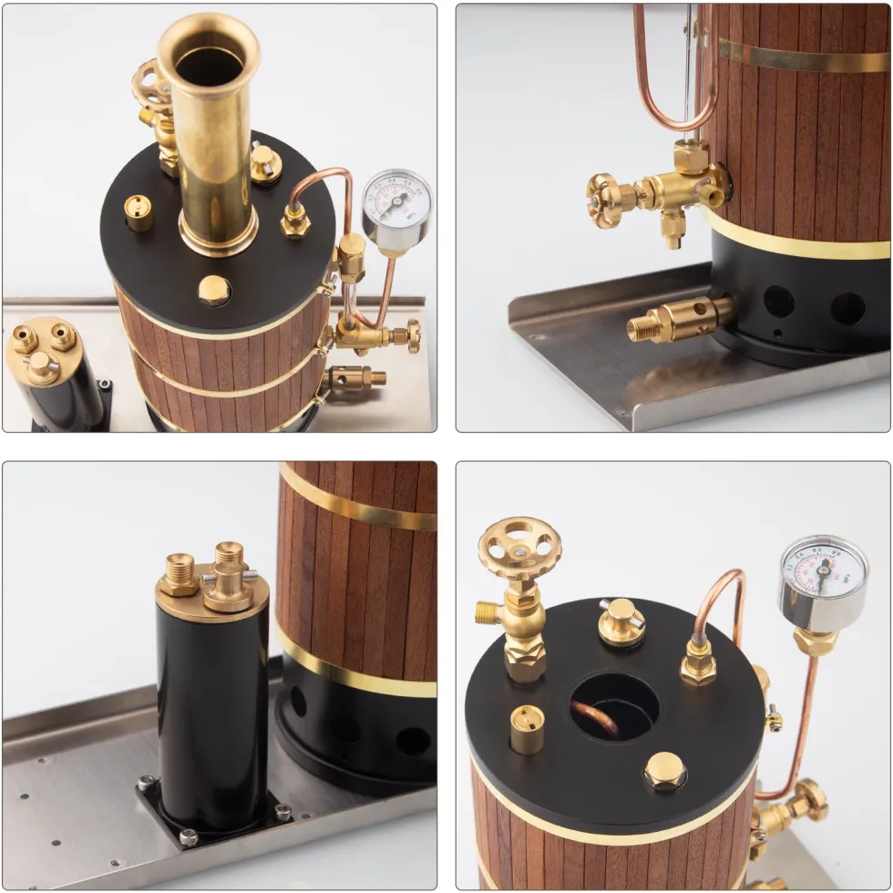 Vertical Boiler Steam Boiler Model for Steam Ship Engine Model - 230ml