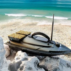 V070 GPS RC Bait Boat – 12000mAh, 500m Range, 1.5kg Dual-Hopper, 40 Waypoints