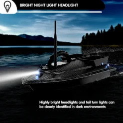 V070 GPS RC Bait Boat – 12000mAh, 500m Range, 1.5kg Dual-Hopper, 40 Waypoints