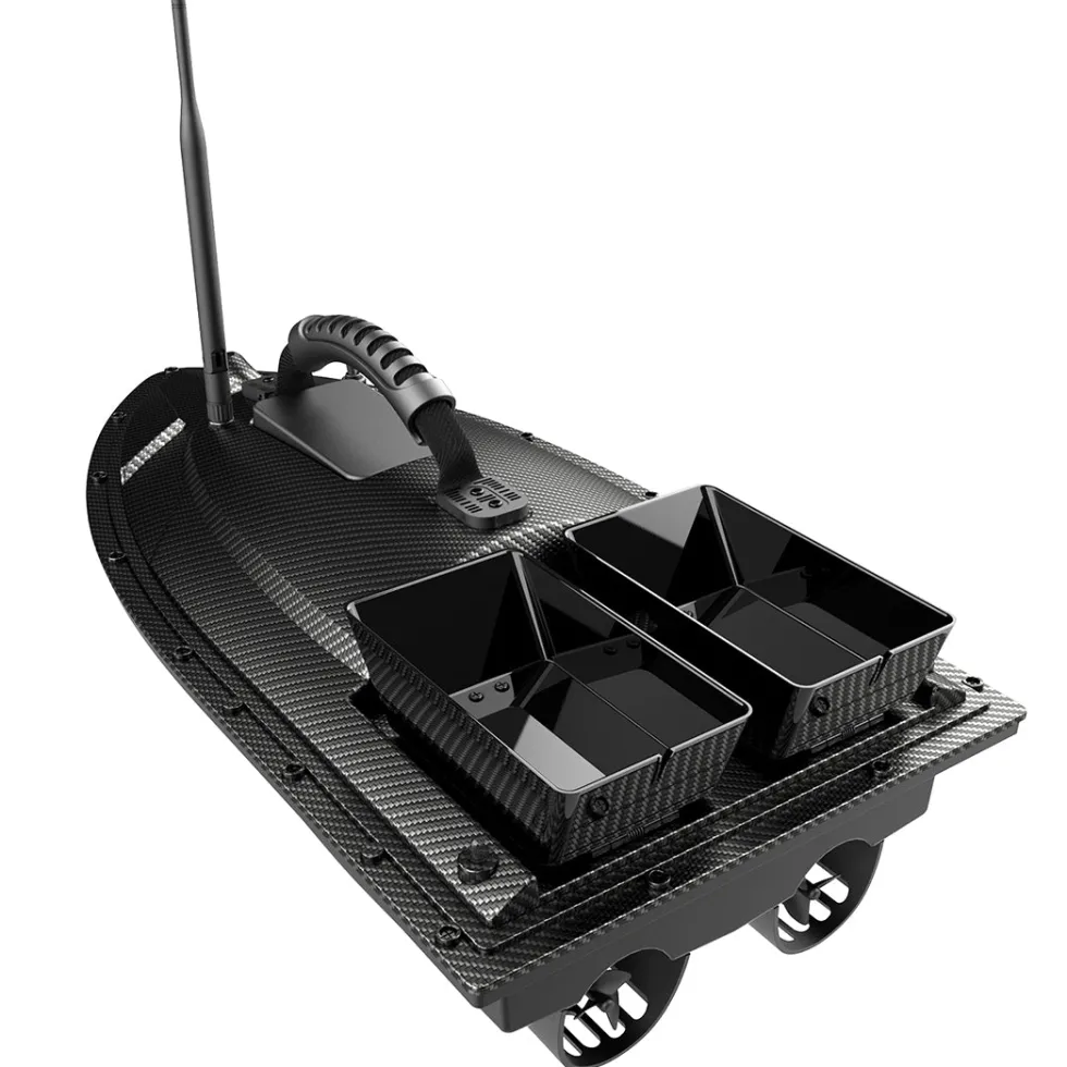 V070 GPS RC Bait Boat – 12000mAh, 500m Range, 1.5kg Dual-Hopper, 40 Waypoints
