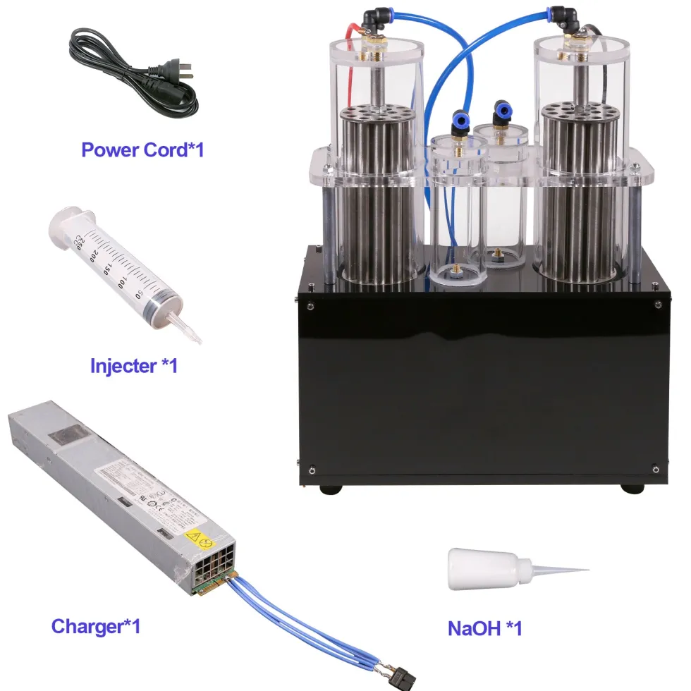 Water Electrolysis Machine - Oxygen Generator - Water Electrolysis Device with Double Outlet (Hydrogen and Oxygen Separated) - Enginediy