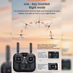 WOLFBUSH F07S UH-1 Huey – 6CH Brushless GPS RC Helicopter