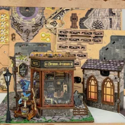 Wooden Time Magic Workshop DIY Miniature House 3D Model Kit