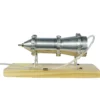 Working Multi-Stage Centrifugal Steam Turbine Model, Alloy External Combustion Engine Demonstration Model for Educational Science Teaching Display