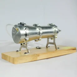 Working Multi-Stage Centrifugal Steam Turbine Model, Alloy External Combustion Engine Demonstration Model for Educational Science Teaching Display
