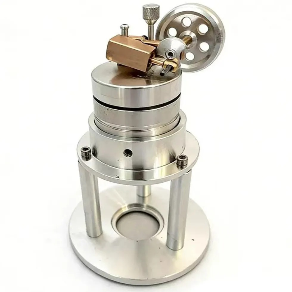 Working Vertical Single Cylinder Steam Engine Model for Collection and Education