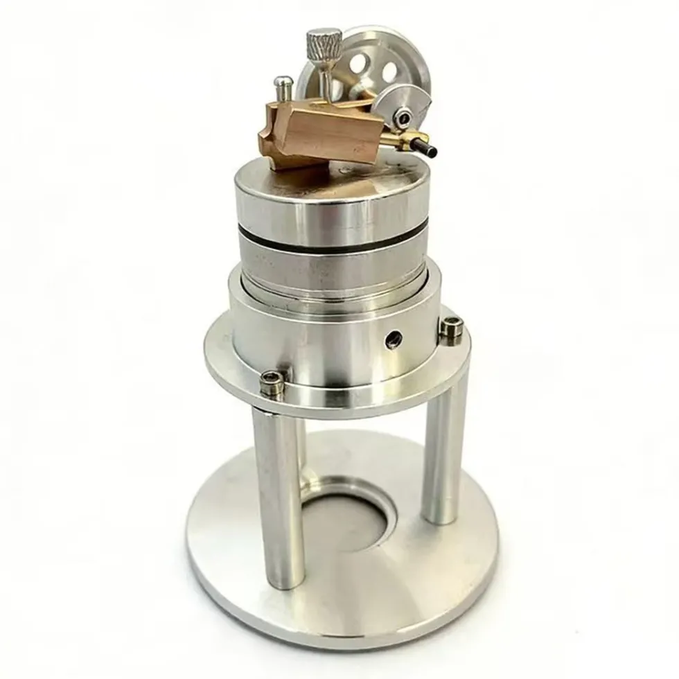 Working Vertical Single Cylinder Steam Engine Model for Collection and Education