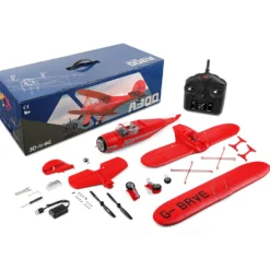 XK A300 Beech D17S Biplane 3D/6G 2.4G 4CH Brushless Scale RC Airplane Model, 550mm Wingspan EPP Fixed Wing Aircraft with Quick Release