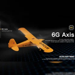XK A160 J3 3D/6G 2.4G 5CH Brushless Scale RC Airplane Model, 650mm Wingspan EPP Fixed Wing Aircraft with Quick Release