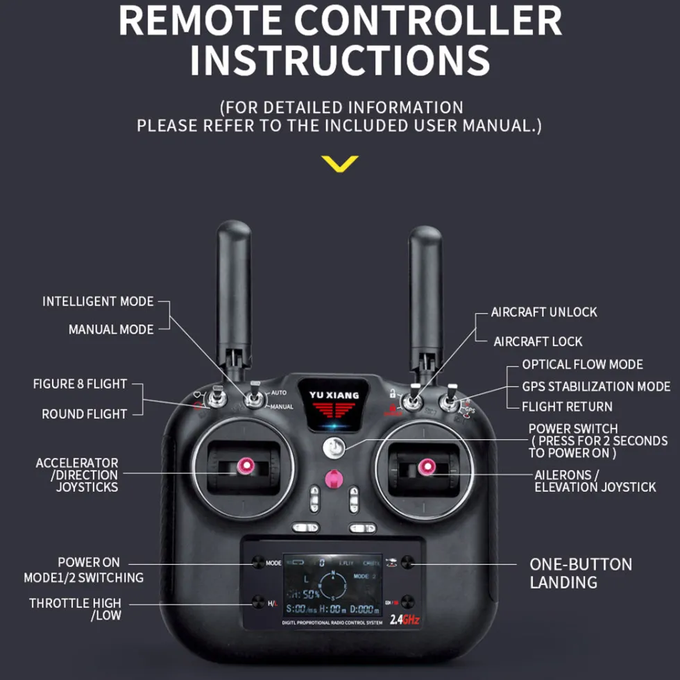 YU XIANG Apache GPS Helicopter F11-S AH64 1/32 Scale 2.4G 6CH RC Dual-Axis Co-Drive Flybarless 6G/3D Stunt