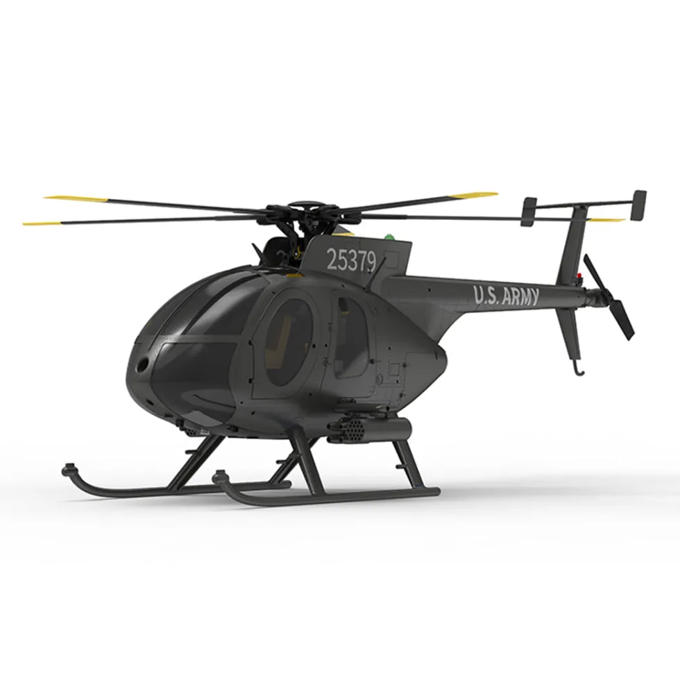 YU XIANG F119S MD500 1/16 Scale 250-Class RC Little Bird Helicopter – Flybarless 2.4G 9CH RTF Model with 6G/3D Flight Modes