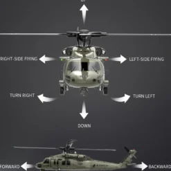 YU XIANG YXZNRC F09-V RC Helicopter 1/47 Scale 2.4G 6CH Dual Brushless Direct Drive Flybarless 6G/3D Stunt Model